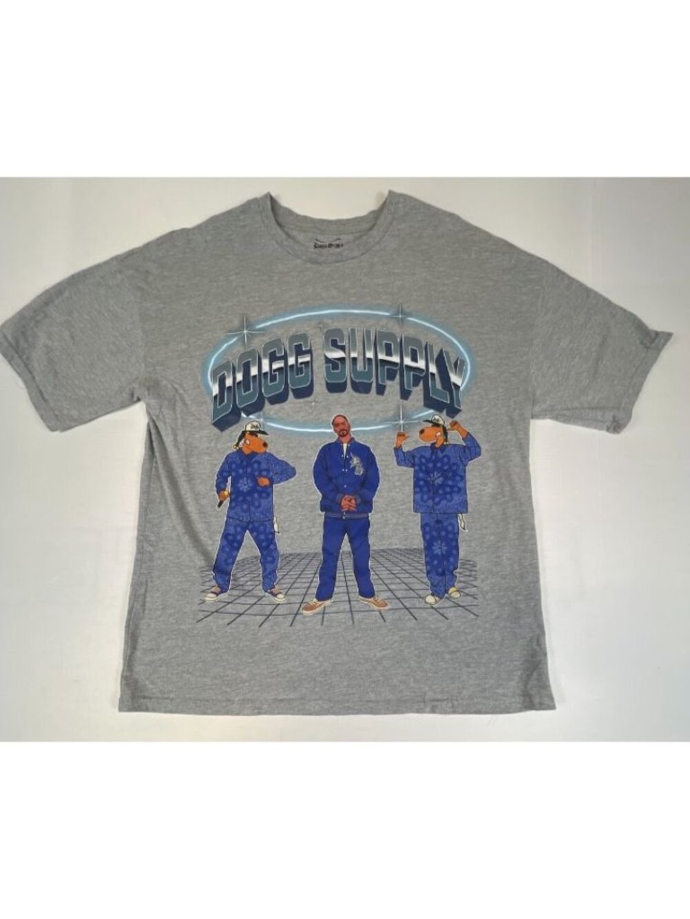 Dogg Supply By Snoop Dogg Graphic T Shirt Mens Large Grey Short Sleeve Tee